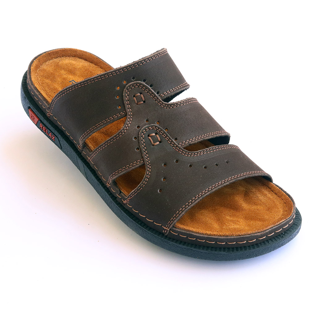 Men's Genuine suede leather Slipper