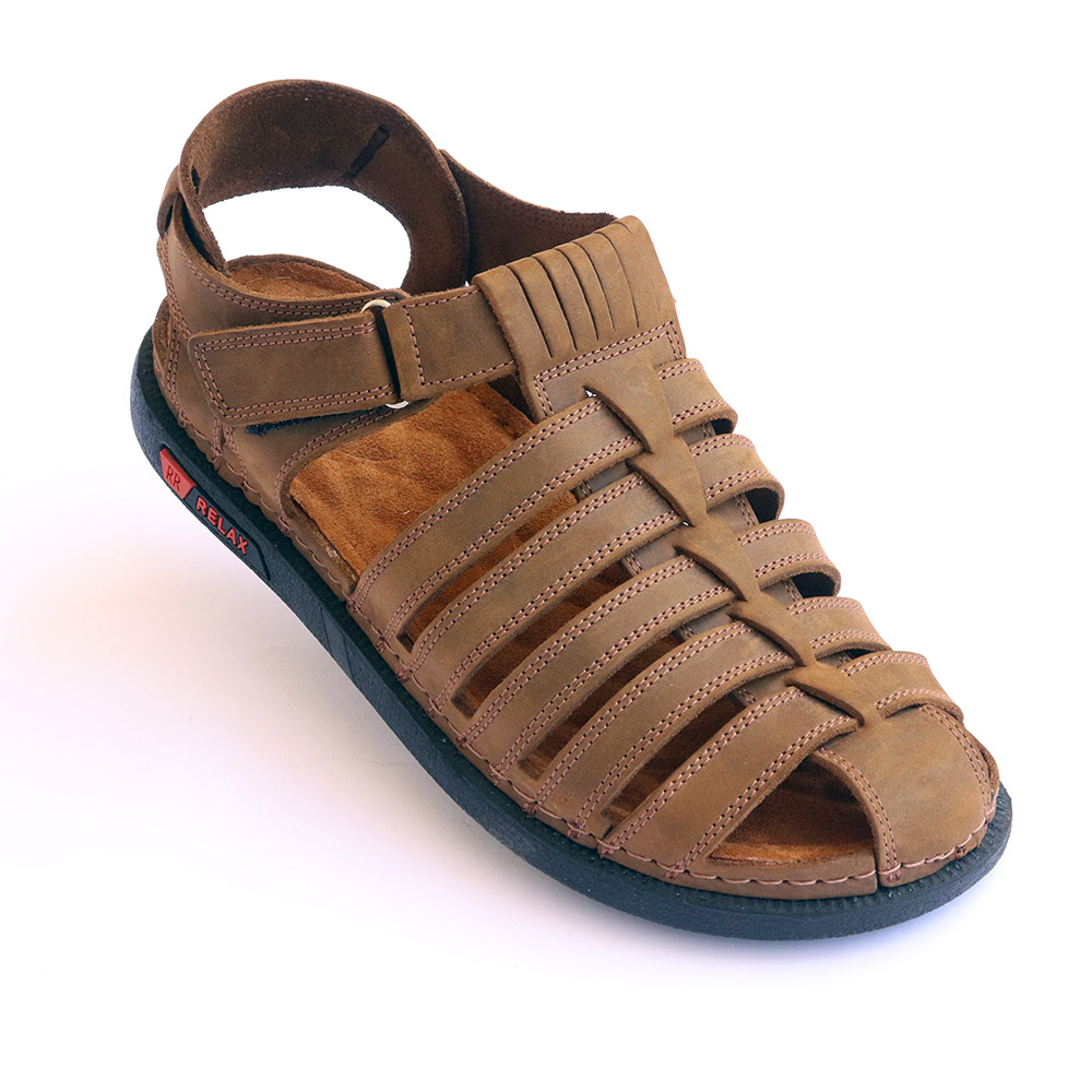 Men's Genuine leather Closed Toe Sandal