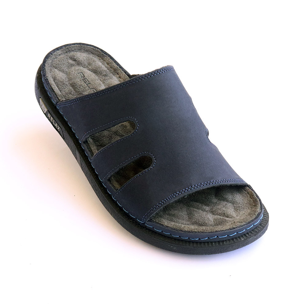 Men's Genuine suede leather Slipper M07