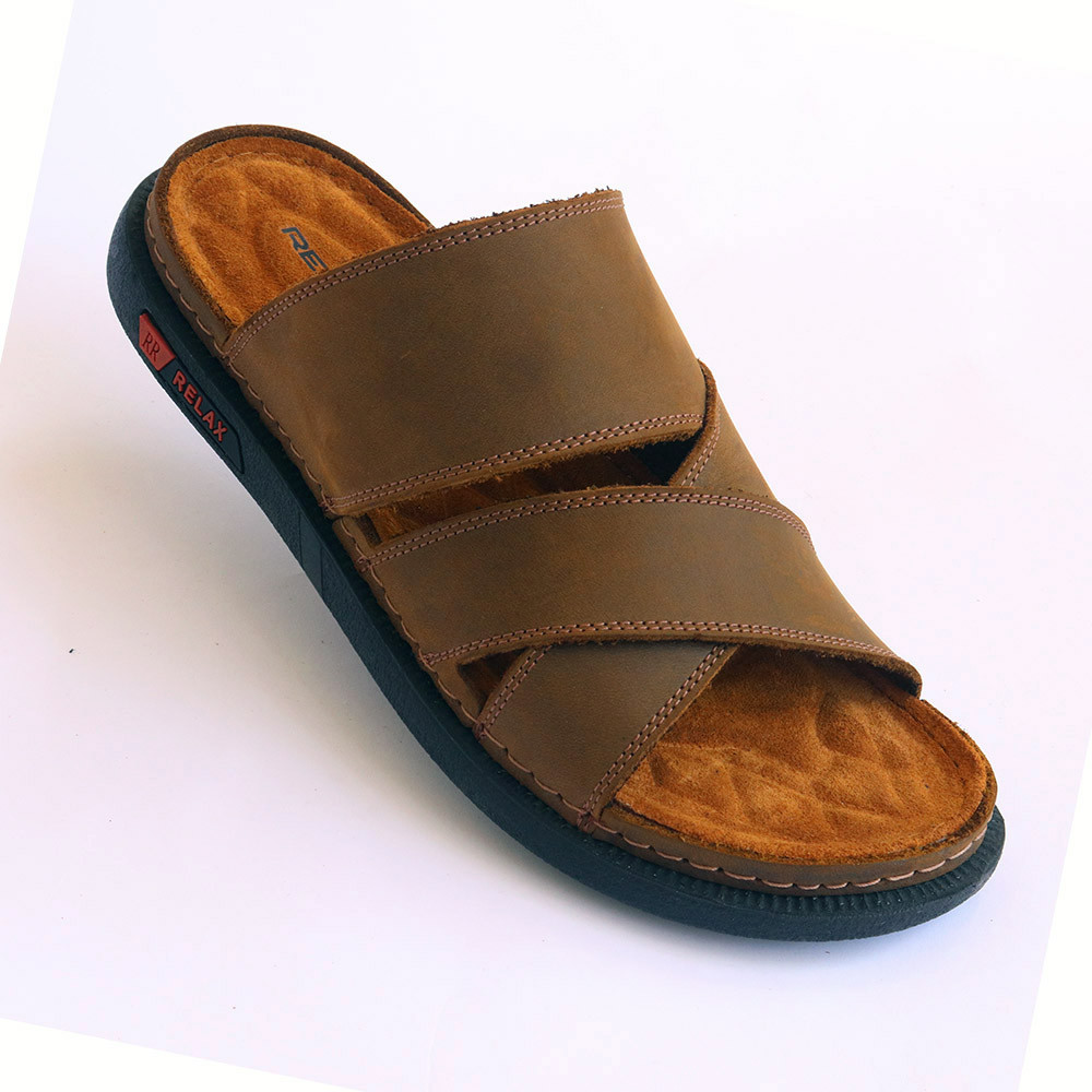 Men's Genuine suede leather Slipper - M09