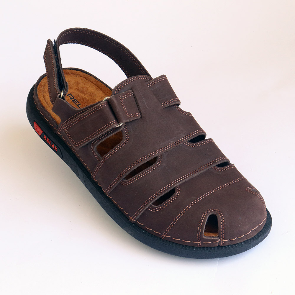 Men's Closed Toe Sandal - Genuine leather